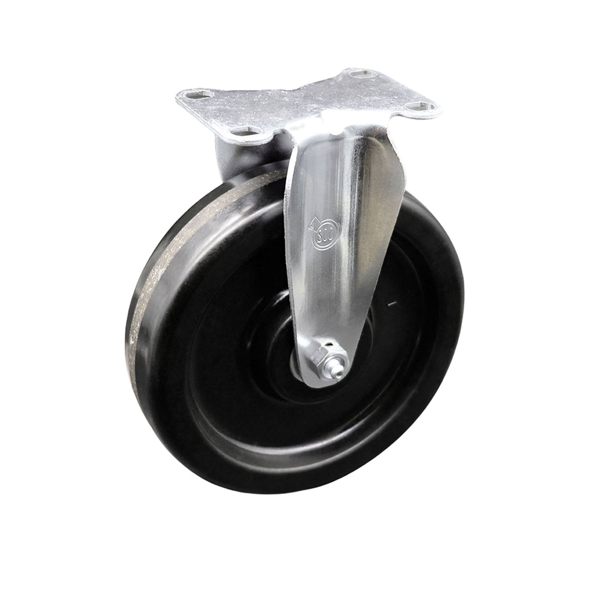 Service Caster, 6in. x 1-1/2in. Plate Caster, Wheel Diameter 6 in, Caster Type Rigid, Package (qty.) 1, Model# SCC-20R615-PHR